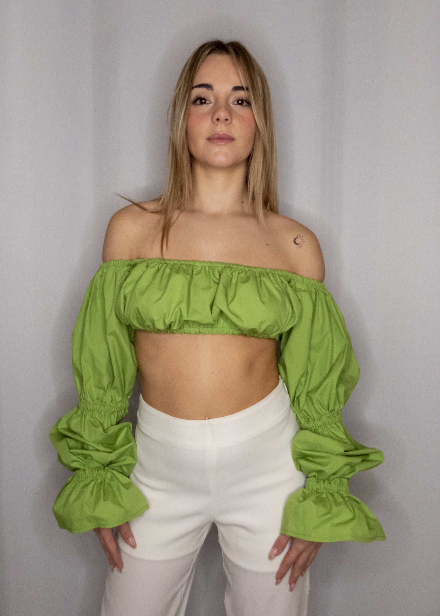 Top A Fascia Verde