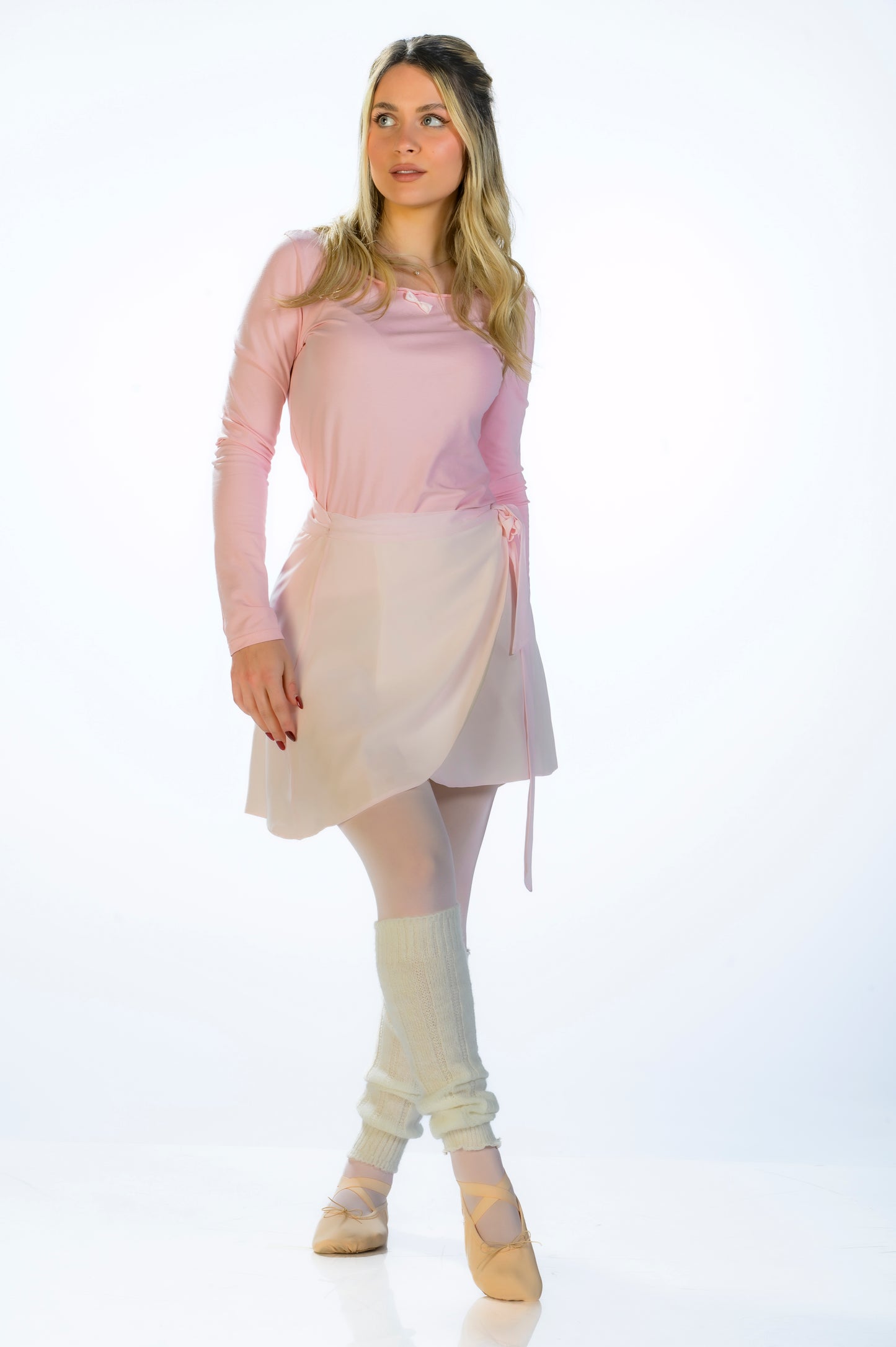 Top in cotone elasticizzato