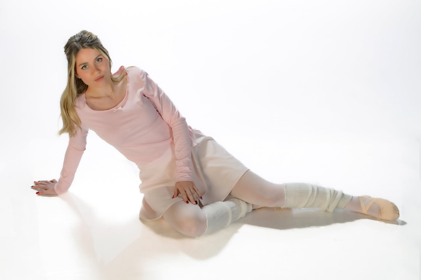 Top in cotone elasticizzato